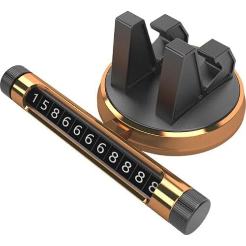 Navigation Bracket Car Temporary Parking Card Phone Number Card Plate Car Park Stop Sign 360 Degree Rotation Phone Holder Stand