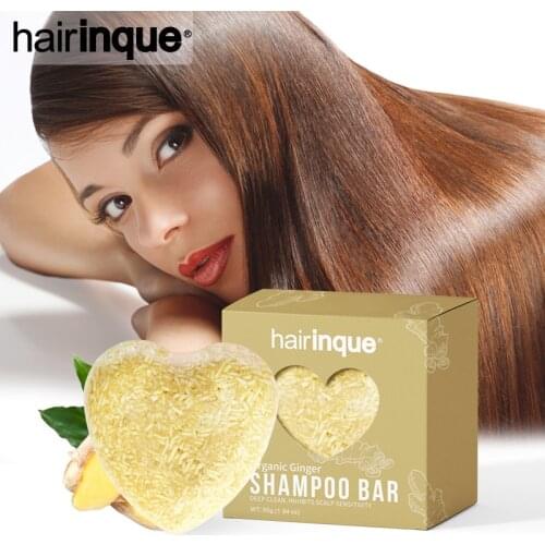 New HAIRINQUE Ginger Shampoo Bar for hair loss shampoo soap natural ingredients No chemicals preservatives shampoo 11.11