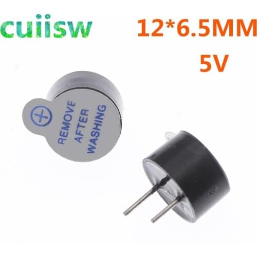 New Arrival 10pcs 5v Active Buzzer electromagnetic 12x6.5mm 12065
