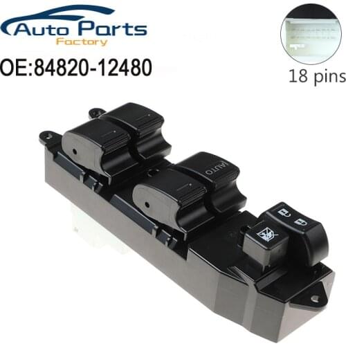 New Power Window Lifter Regulator Master Control Switch For Toyota Corolla ZRE120 ZZE122 CE120 NZE120 84820-12480 8482012480