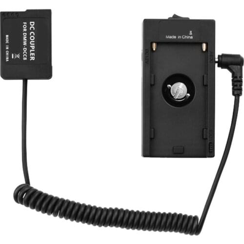 NP-F970 Battery Plate Holder Adapter DMW-DCC8 Dummy Battery Coupler for Panasonic G6/G7/G80/G81/G85 Cameras