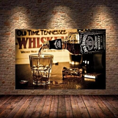 Whiskey Drink Posters Wall Prints Modern Canvas Art Paintings Printed on Canvas Bar Decorative Picture for Home Decor Cuadros
