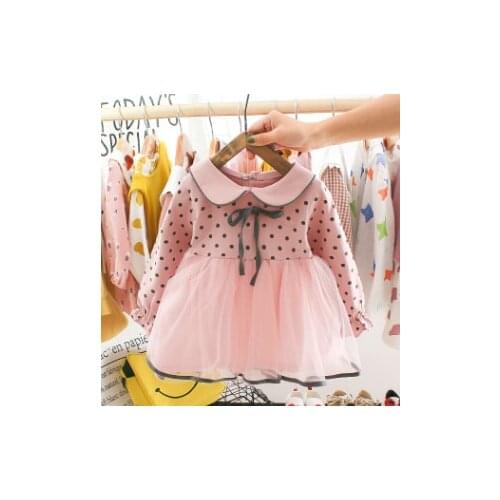Baby Girl Dress Girl Dress Toddler Kids Baby Girls Princess Cute Party Dot Tulle Dress Spring Autumn Clothing 0-4 Years