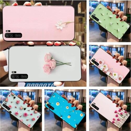 Rose pink flower Phone Case For Huawei Nova 6se 7 7pro 7se honor 7A 8A 7C 9C Play