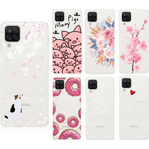 For SAMSUNG GALAXY A12 covers Silicone Ultra Thin Clear Soft TPU Phone Case For Samsung Galaxy a 12 Transparent Funda Coque