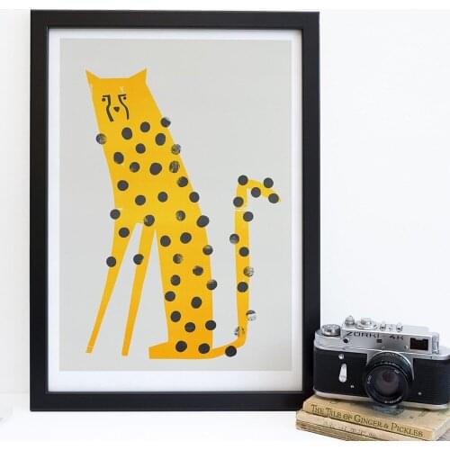 Modern Animal Leopard Painting Minimalist Poster Big Cats Wildlife Safari Animals Canvas Wall Art Wall Pictures for Living Room