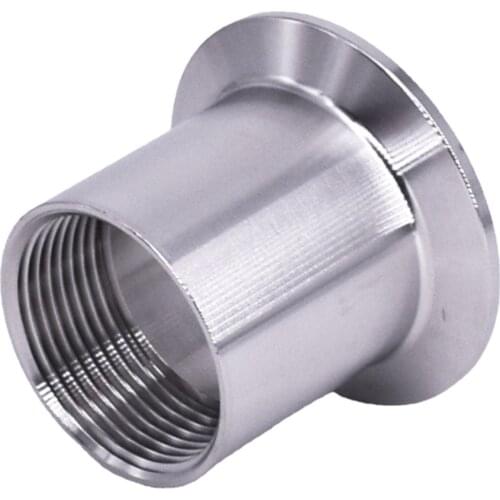 1/4" 3/8" 1/2" 3/4" 1" 2" 3" BSPT Female x 0.5" 1.5" 2" 2.5" Tri Clamp Pipe Fitting Connector SUS316 Stainless Sanitary Homebrew
