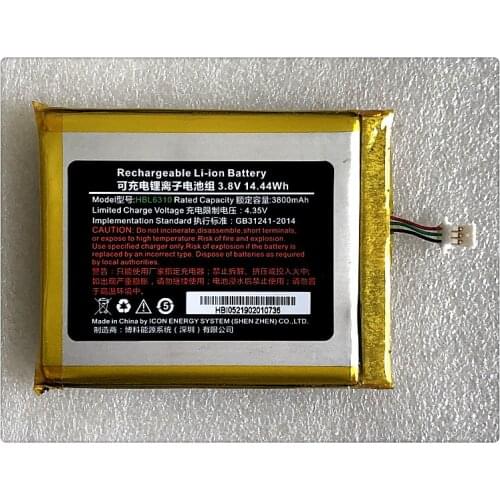 High Quality Original BATTERIE 3.8V 4000mah HBL6310 for SCANNER UROVO I6310