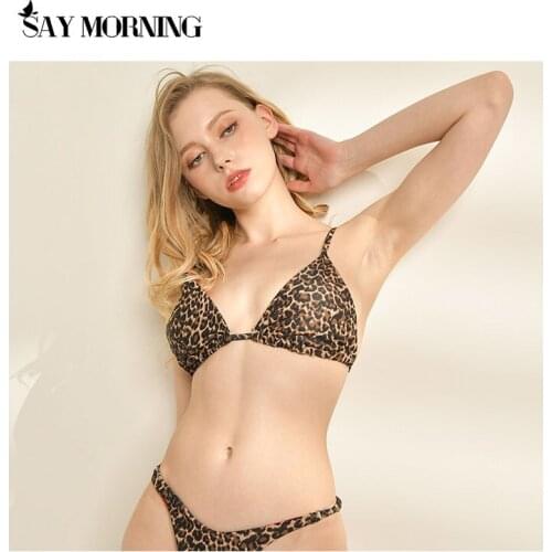 SAY MORNING NEW ARRIVAL Leopard Bikini Push up Swimsuit 2020 Leopard Bikini Set Mujer Bathing Suit Female Summer Beach
