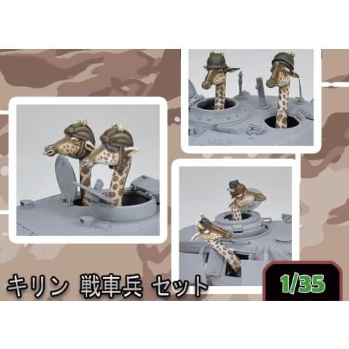 1/35 modern Giraffe Crew (6 Head, ) (NO TANK ) Resin figure Model kits Miniature gk Unassembly Unpainted