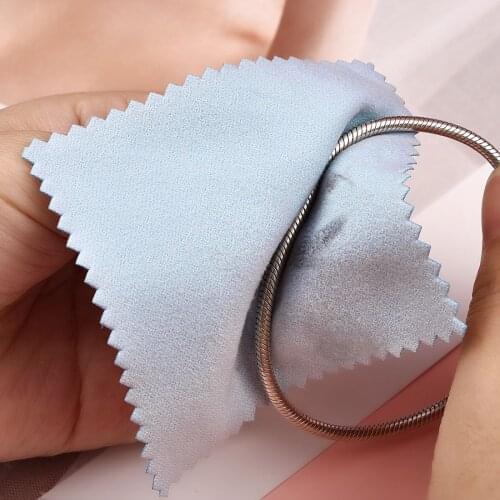 10PCS/Lot Jewelry Cleaning Cloths Wiping Cloth Of Jewelry With Individual Package Soft Clean Wipe Tool For Silver Gold Anti Dust