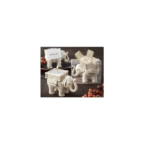 100PCS/LOT Wedding favors and wedding decoration-- "Lucky Elephant" Tea Light Candle Holder