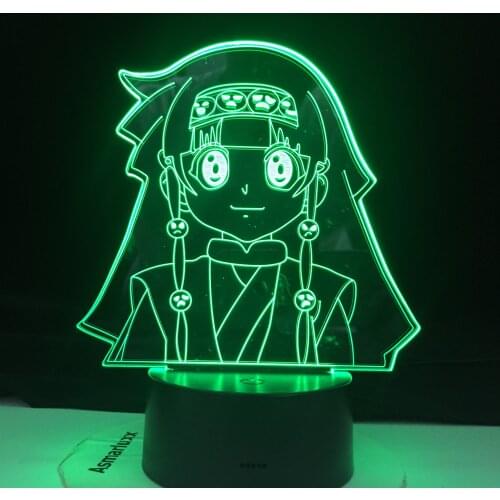 ALLUKA ZOLDYCK Hunter X Hunter 3D Led Anime Lamp Illusion Night Lights Led Table Lamp For Home Decor Dropshipping