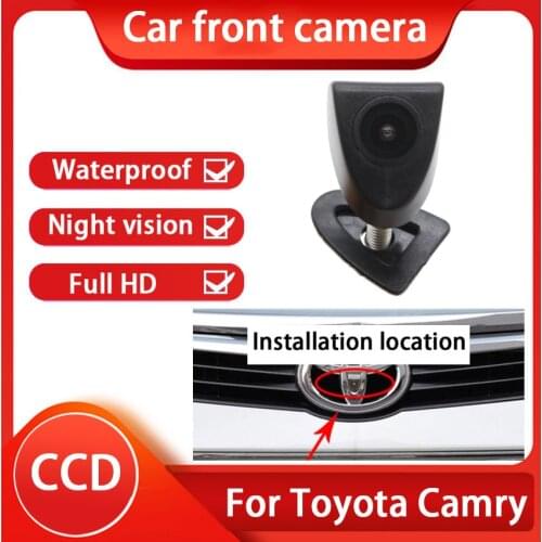 Car Special Front HD high quality Camera For Toyota Camry 2005 2006 2007 2008 ~2021 Car front camera Waterproof Night Vision CCD