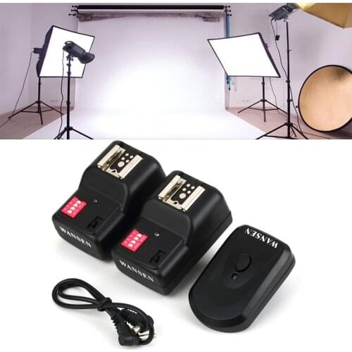Wireless 4 Channels Practical Flash Trigger Transmitter With 2 Receivers Set For Nikon For Canon PT-16GY