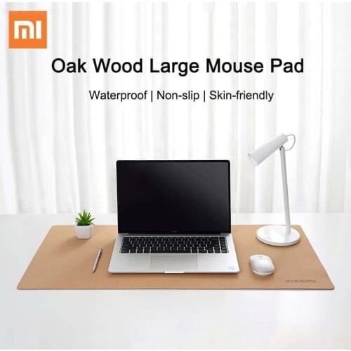 Xiaomi Oak Wood Large Mouse Pad Extra Big Waterproof Office Computer Desk Mat Laptop Cushion Desk Non-slip Mat Gaming Mouse Mat