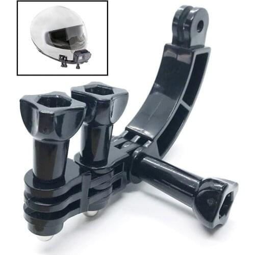 For GoPro Hero 7 6 5 4 Session 3+ 3 2 1 Auction Camera Helmet Curved Extension Arm with Rotary Connection Screw Mount Holder