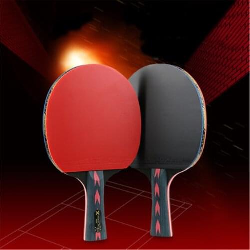 Huieson Table Tennis Racket Ping Pong Rackets 2PCS/lot Pad Blade Bat Paddle With Pingpong Bag Sticky Power Pipls-In Rubber