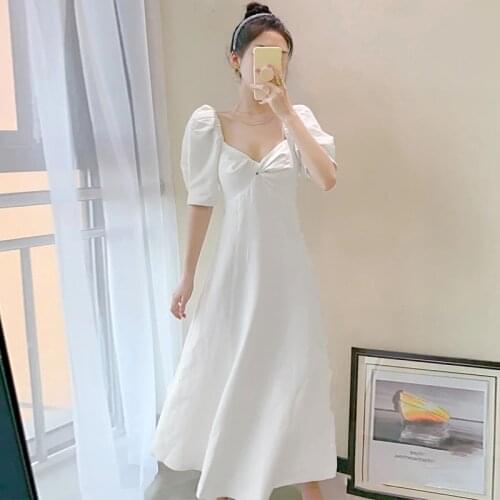 ETESANSFIN Women’s Summer White-Mid-Length-Shourt Sleeves Birthday Dress-It Is Designed For All Occasions You Need