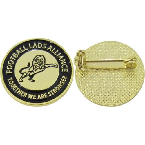Custom Brand Logo Metal Soft Enamel Pin Badge on Back