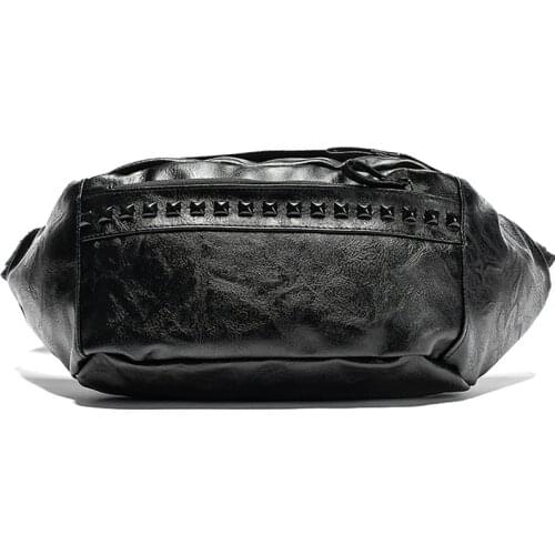 Fashion Leather Waist Packs Men Phone Waist Bags Fanny Pack Belt Bag Travel Waist Pack Male Small Sport Waterproof Shoulder Bags