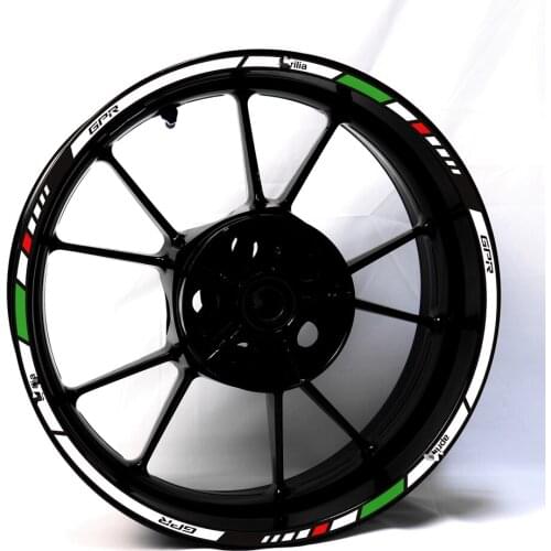 Apply to aprili motorcycle sticker gpr150 RS4 V4 refit 17 inch wheel hub edge waterproof reflective Decal wheel double side 1 or