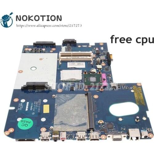 NOKOTION MBB5602001 For Packard Bell Easynote LJ65 LJ67 NV74 For Gateway NV78 Laptop Motherboard KAYF0 LA-5021P with GPU slot