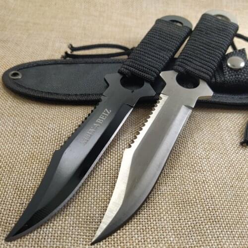 New Sharp fixed Blade Hunting Knife Titanium Camping Survival Knives Tactical Knife Pocket Knife Tactical Knife With Sheath
