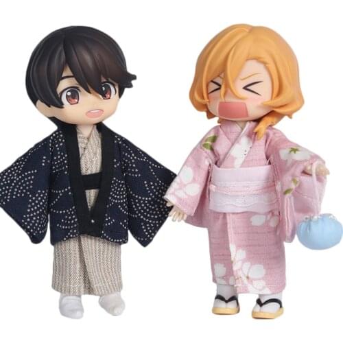 Ob11 obitsu 11 clothes 1/12 BJD doll clothes Boy girl kimono yukata for ob11 obitsu11 molly 1/12 BJD doll clothes accessories