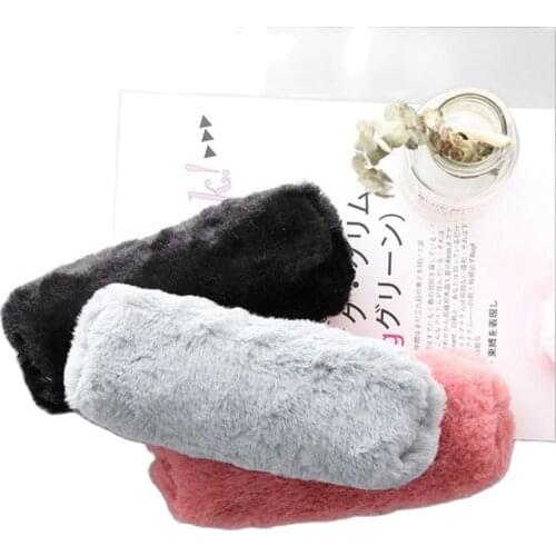 Plush Pencil Bag Kawaii Cartoon Big Capacity School Supplies Stationery Bag Make Up Bag Pink Cosmetic Bags Put 20 Pens Clutch