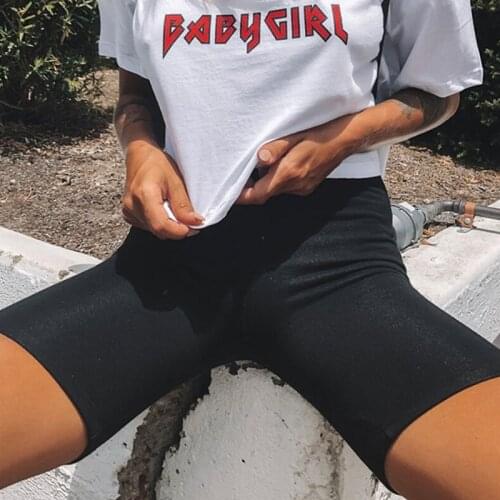 Summer Fashion Short Women Outdoor Exercise Cycling Bike Shorts Stretch Basic Black Shorts For Women Hot Sexy Cycling Sweatpants