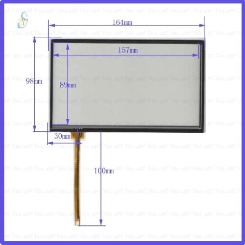 ZhiYuSun 164mm*98mm KDT-5300 7inch Touch Screen glass resistive USB touch panel overlay kit 164*98 TOUCH SCREEN