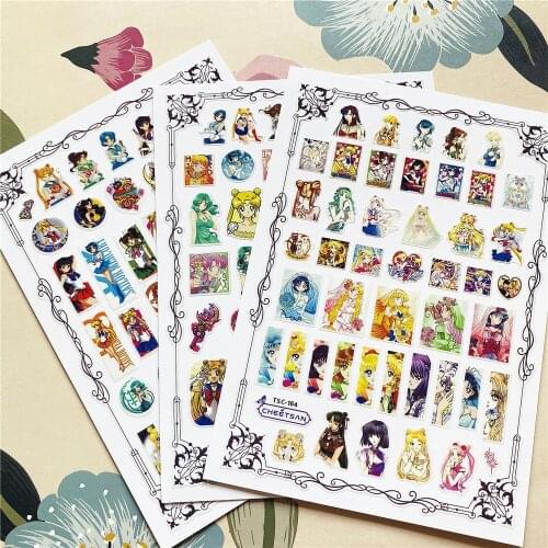 TSC-164-165-166 Girl warrior Beauty girl 3D Back glue Nail decal Nail sticker Nail decoration Nail art Nail tool Nail ornament