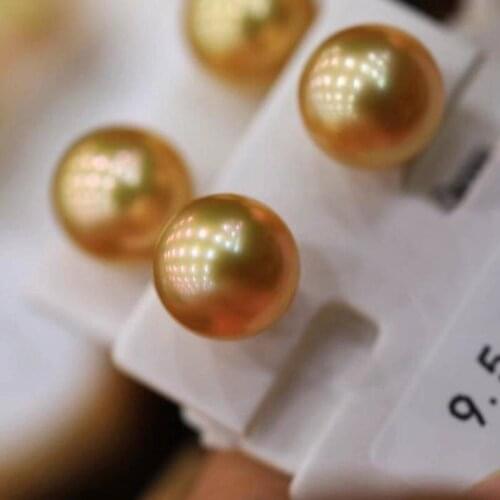 GOLD Salt Sea Pearl Earrings ROUDN 18k gold Wholesale for women xmas gift nature