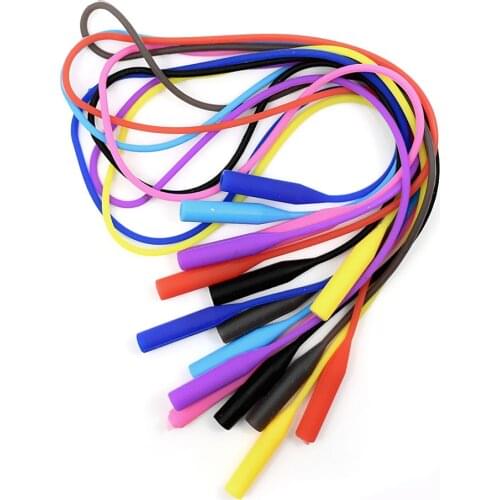 2pcs Silicone Glasses Straps Antislip Eyeglasses Strap Chains Lanyards For Teenagers Adults