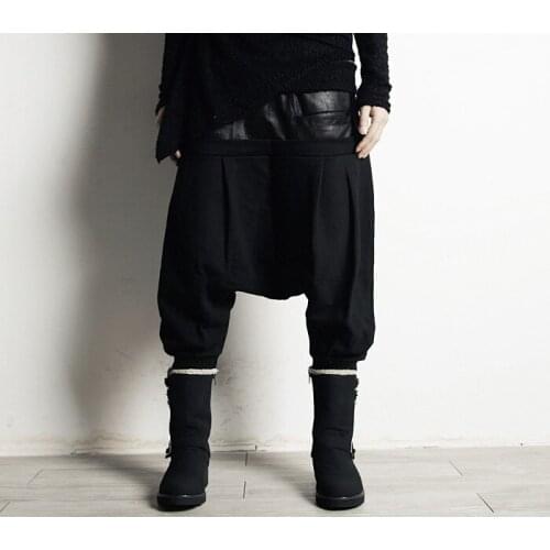 27-42 ! 2016 mens Winter trousers middlelowlevel thickening patchwork pants casual harem pants plus size singer costumes