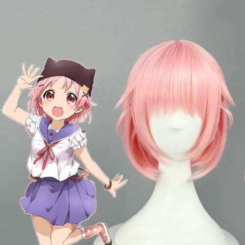 Anime Comic SCHOOL LIVE! Cosplay Wig Takeya Yuki Cosplay Wig Synthetic wig Pink Cosplay Hair girls women Cosplay accessories