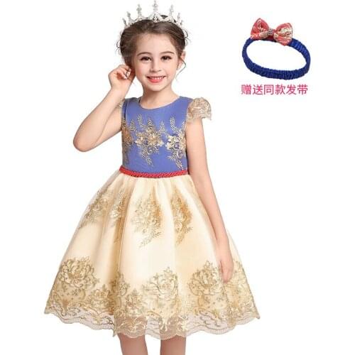 Kids Dress for Girls Summer Dresses for Party Wedding Christmas Clothing Princess Flower Tutu Dress Children Prom Ball Gown