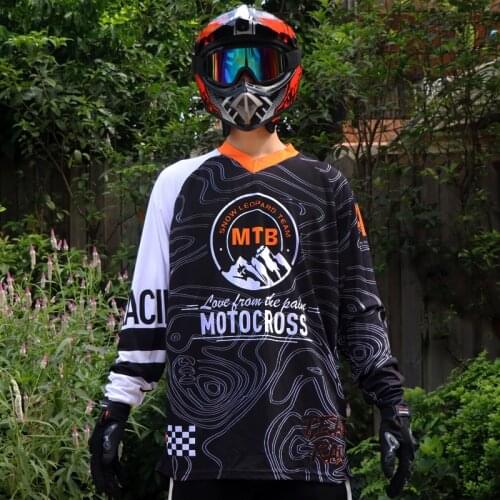 Motocross Jersey Mtb Shirt Bicycle Long Sleeve for Men Woman Moisture Absorption And Perspiration Heat Transfer Print T-Shirt