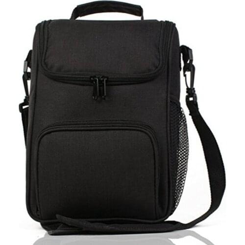 Hot Kf-Insulated Lunch Bag Reusable Lunch Box Bento Cooler Tote With Removable Adjustable Shoulder Strap For Men/Women/School