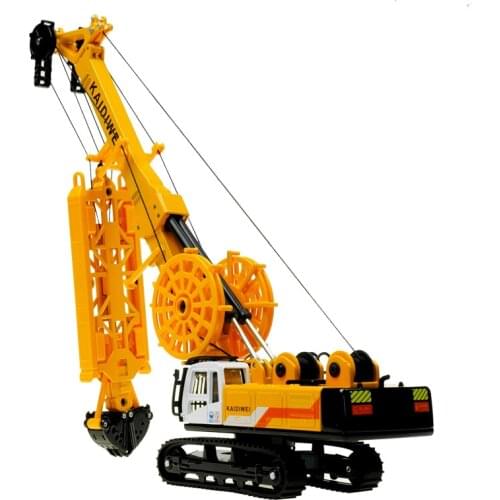 KAIDIWEI Alloy engineering car trenching machine christmas new year gift childrens toy model 1:64