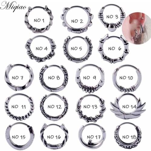 Miqiao 2pcs New Product Retro Hypoallergenic Twist Wing Earrings Exquisite Body Piercing Jewelry