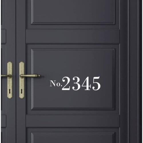 Personal customization House Number Door Decal Sticker door Sticker Apartment Number viny Front Door Vinyl Art Stickers T180869