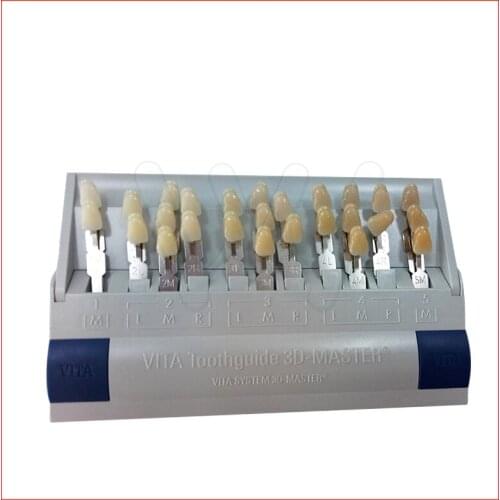 3D Tooth shade Guide 29 Colors with Bleached Porcelain Shades for Teeth Whitening Treatments Free Shipping