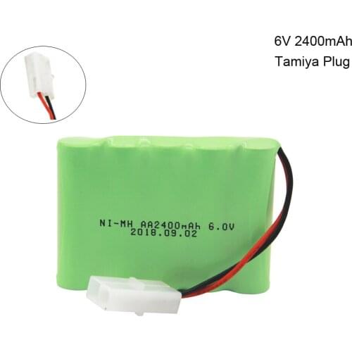 6v 2400mah NI-MH AA Battery Tamiya Plug for remote toy car boat robot high capacity electric toy NiMH battery free shipping