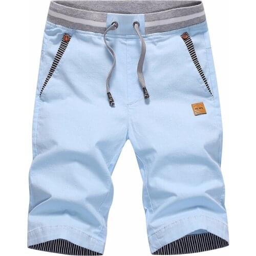 2019 New Summer Fashion Solid Casual Shorts Men Cotton Cargo Shorts Plus Size 4XL Beach Shorts M-4XL