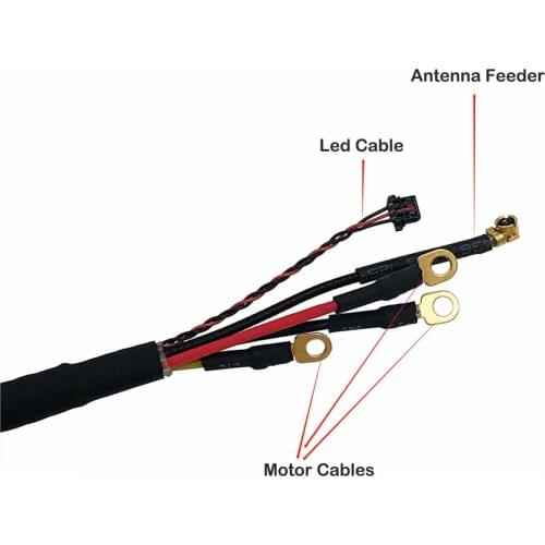 Original New Front Arm Cable Set For DJI FPV (1 Led Cable + 1 Image Transmission SDR Antenna Feeder + 3 Motor Cables)