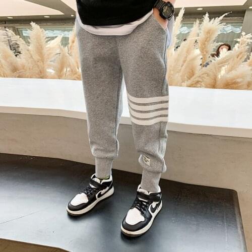 Boys' Autumn Pants Middle and Big Children Spring and Autumn Sports Pants 2021new Childrens Autumn Clothing Pants Handsome Boy