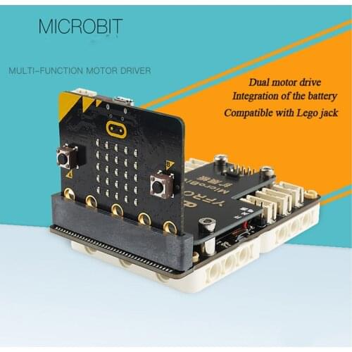 Microbit Expansion Board Motor Drive Board 2-way motor control integrated battery compatible with LEGO bricks