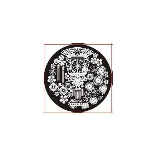 Prompt !!! 1Pc 5.6cm Round Nail Art Stamp Stamping Image Template Plate HEHE Series *** hehe51 *** NEW (TKLZ04M1)